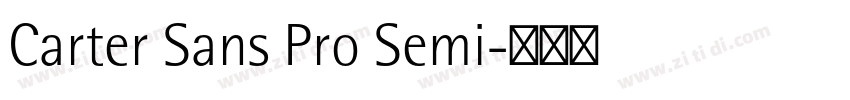 Carter Sans Pro Semi字体转换
